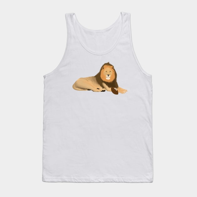 Football Lion Tank Top by College Mascot Designs